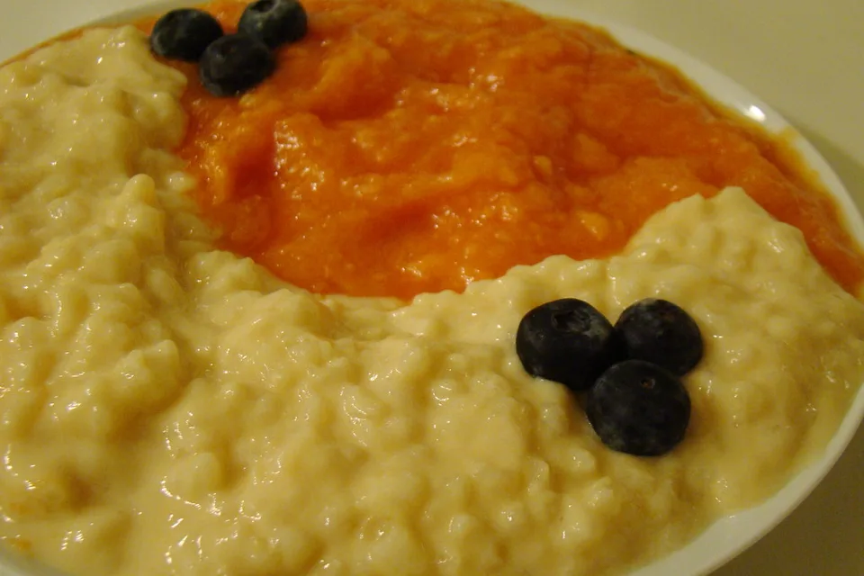 Papaya Coconut Pudding Yin Yang Dessert